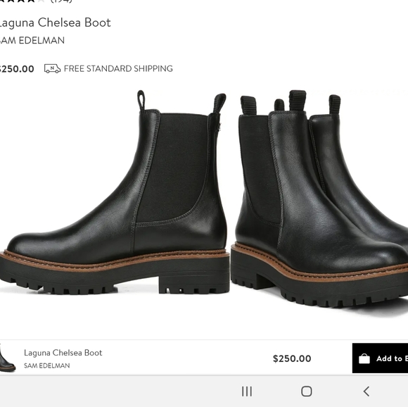 Sam Edelman Shoes - Sam Edelman  Laguna Chelsea Lug Leather Boots. Us 9 size